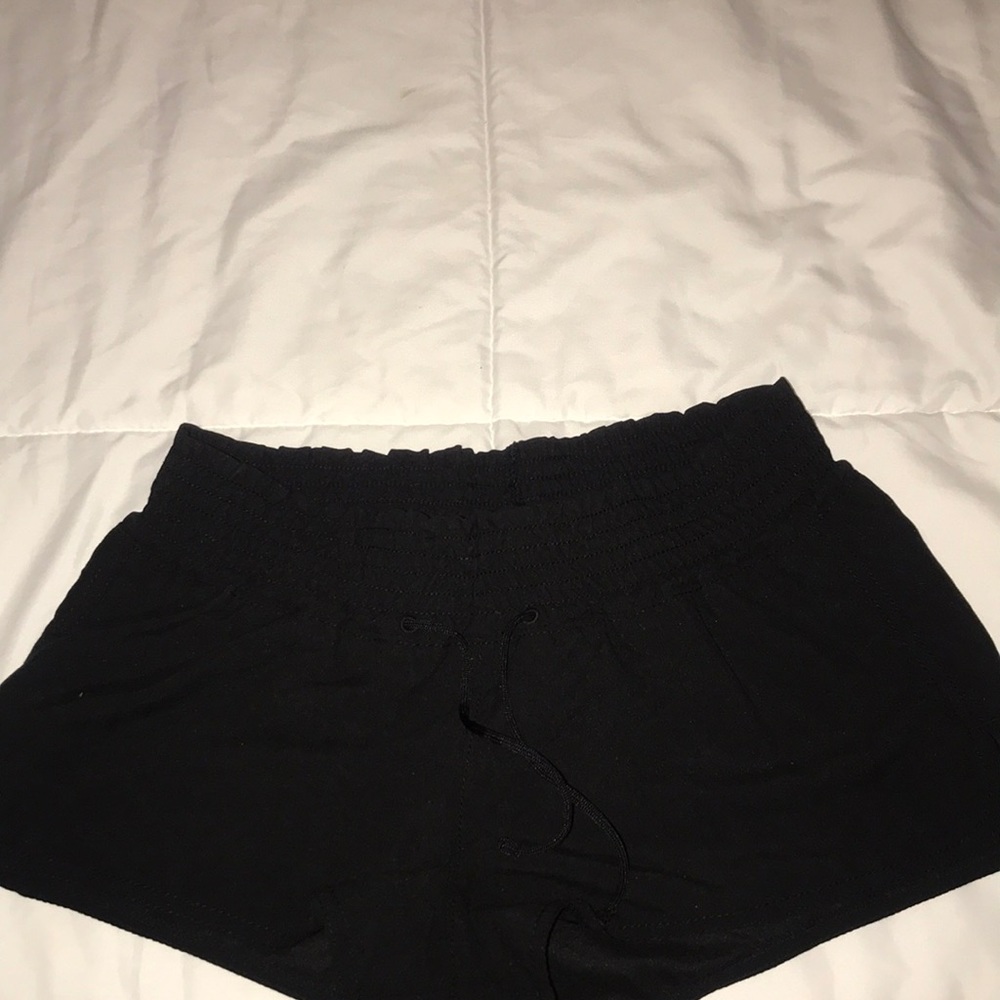 Black athletic shorts